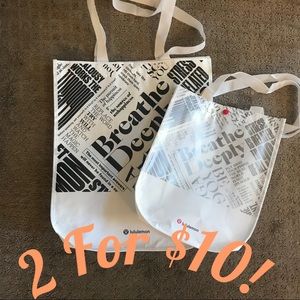 Lululemon reusable bags